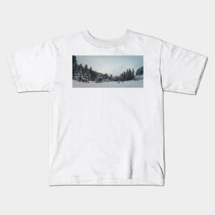 fir forest panorama Kids T-Shirt